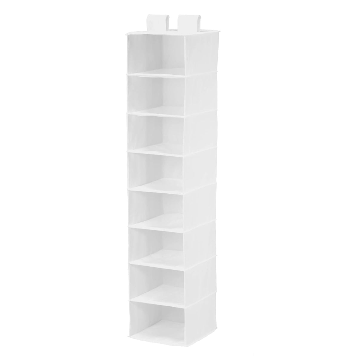 Honey-Can-Do, Organizador colgante para clóset de 8 repisas, Blanco, 1, 1