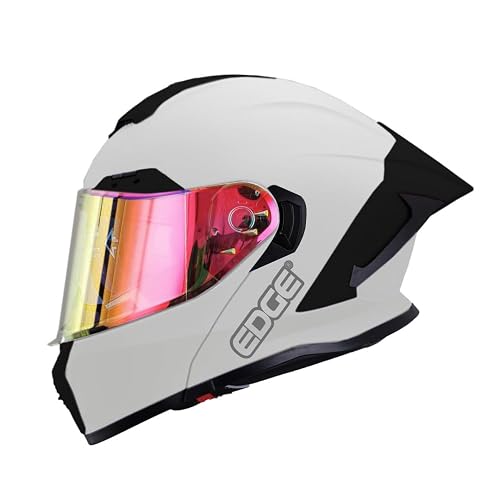 Casco ABATIBLE Edge Modelo GX7 Visor Doble ANTIVAHO Certificado Dot Moto - Cascos Motocross Pegatina Pegatinas Protector Mujer y Hombre