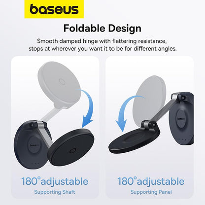 Baseus BS-HP016 Soporte Magnético de Pared Plegable para Smartphone, Negro