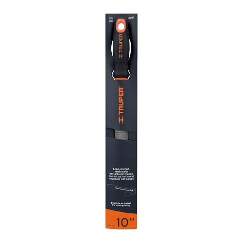 Truper LES-10T, Lima escofina 10" con mango doble inyección