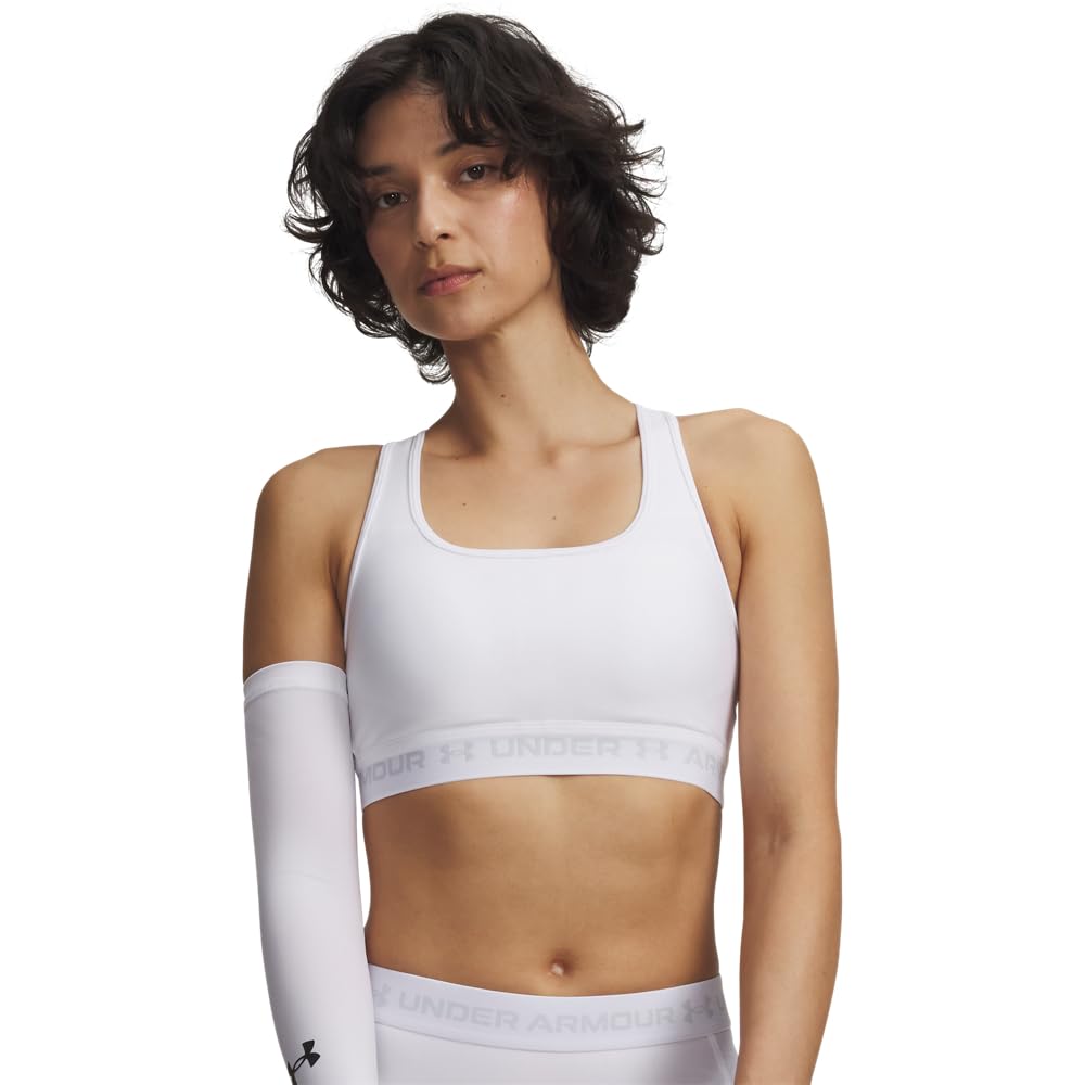 Under Armour Sports Bra de Entrenamiento Crossback Mid para Mujer - Blanco - M