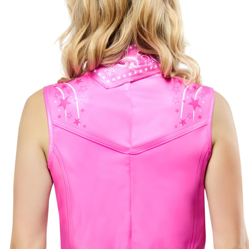 Rubies Womens Western Barbie Costume Flared Pants With Vest and Scarf,