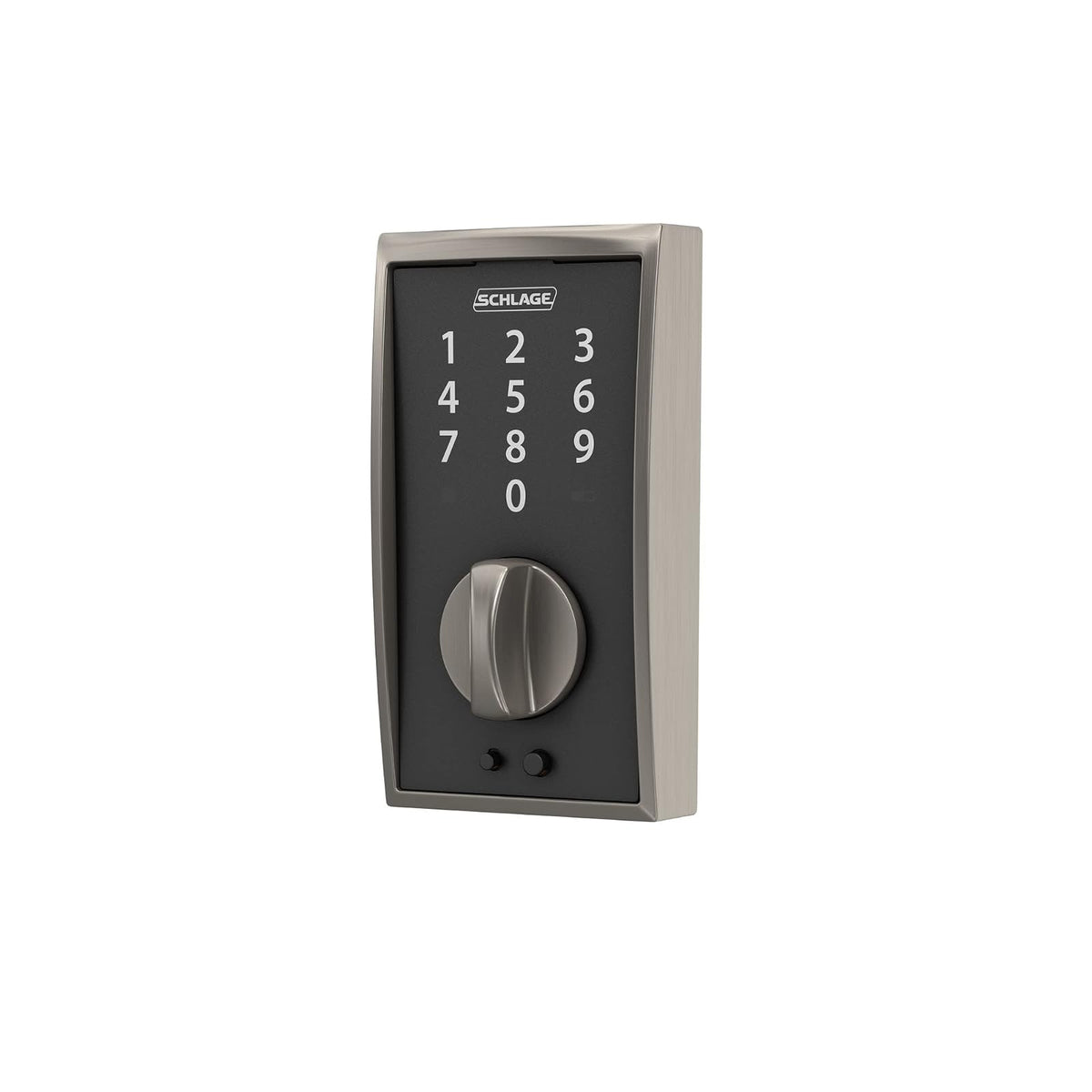 Schlage Camelot cerradura de Touch, Century, Níquel Satinado