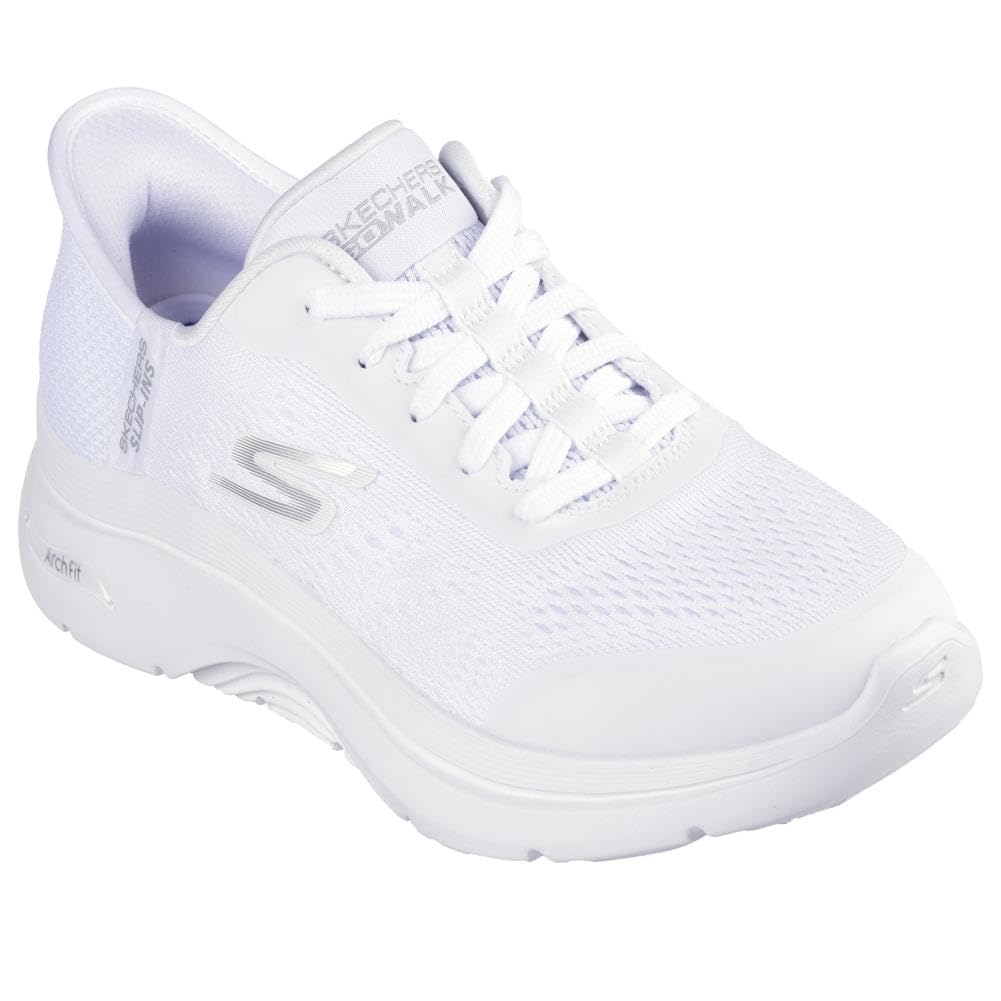 Skechers Go Walk Arch Fit 2.0 Valencia Manos Libres Slip-ins para Mujer - 23.0 cm - Blanco