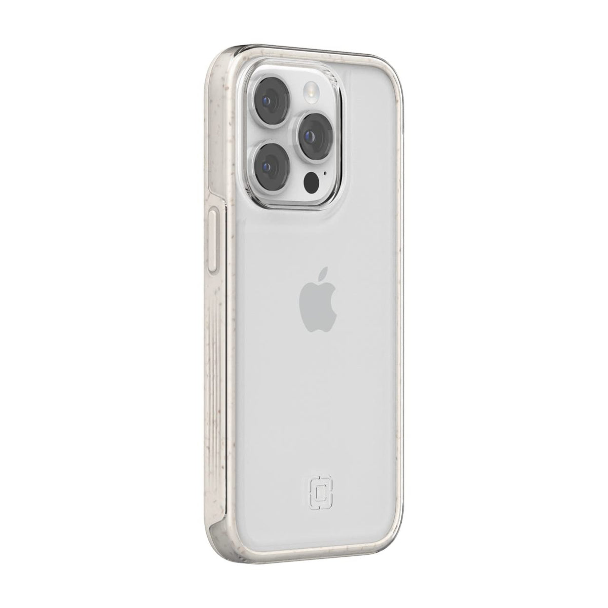 Incipio Organicore Clear Funda Compatible con iPhone 14 Pro, Protección Caídas 4.2m, Bisel Elevado, Compostable - Natural/Transparente