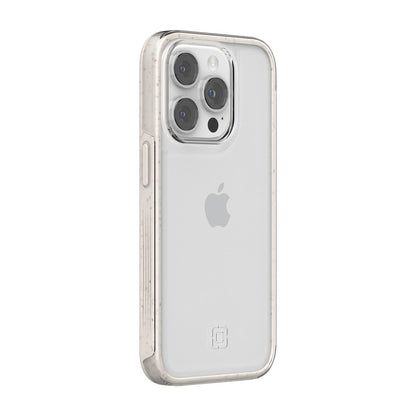 Incipio Organicore Clear Funda Compatible con iPhone 14 Pro, Protección Caídas 4.2m, Bisel Elevado, Compostable - Natural/Transparente