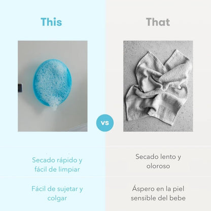 Frida Baby | Cepillo de Baño de Pies a Cabeza | Esponja para Limpieza Suave del Bebé | 1 Pieza