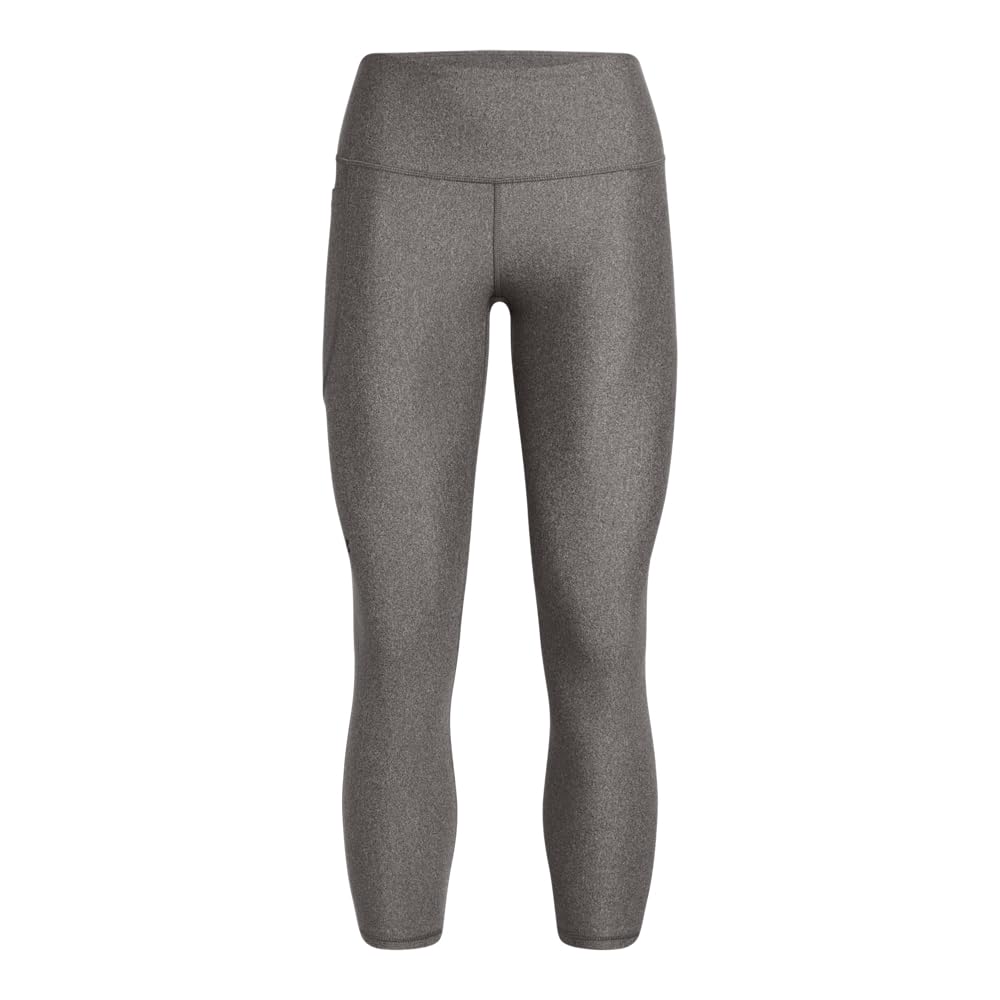 Under Armour Heatgear Leggings de Cintura Alta Mujer - (020) Charcoal Light Heather - Black - CH