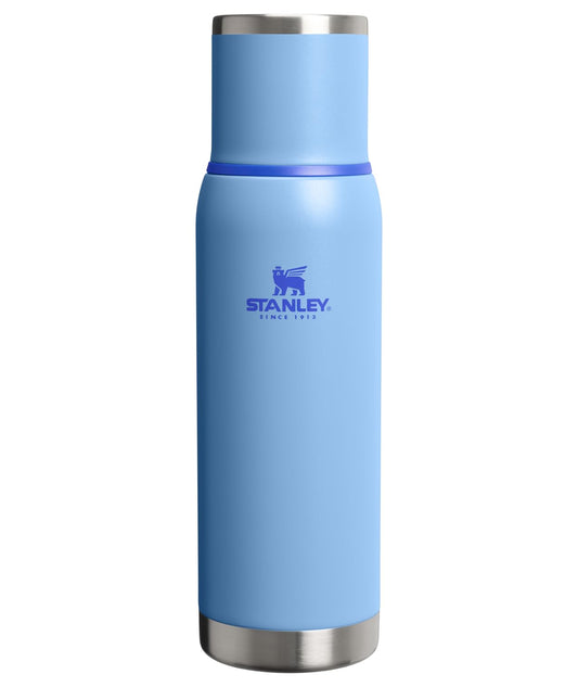 Stanley Adventure-To-Go - Botella al aspiradora de 1.1 cuartos | boca ancha con tapa a prueba de fugas | Mantiene las bebidas calientes o frías | Plegable para viajes | Botella térmica de acero
