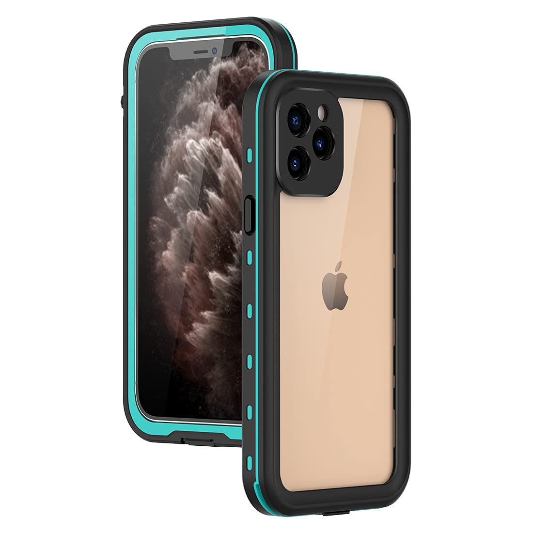 Hertekdo Funda para iPhone 13 Mini, IP68 Funda Impermeable para iPhone 13 Mini con Kickstand Absorción de Choque Resistente iPhone 13 Mini Funda Ideal para Buceo, Esquí y Natación