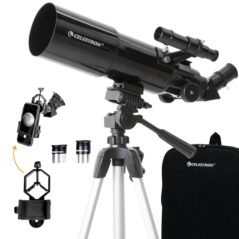 Celestron Telescopio Refractor de Viaje 50 mm - Alcance de viaje 80