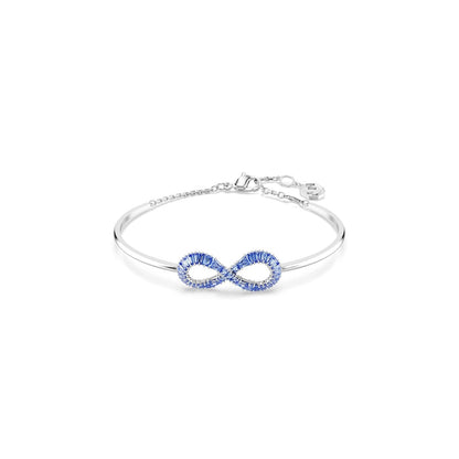 Swarovski Infinity - Colección de joyas de corazón, collares y pulseras, acabado en tono rodio, cristales transparentes