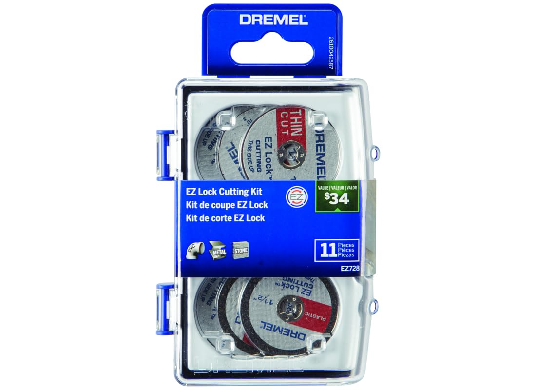 Dremel 2615E728AB Set/Kit de Accesorios EZ Lock, 11 piezas