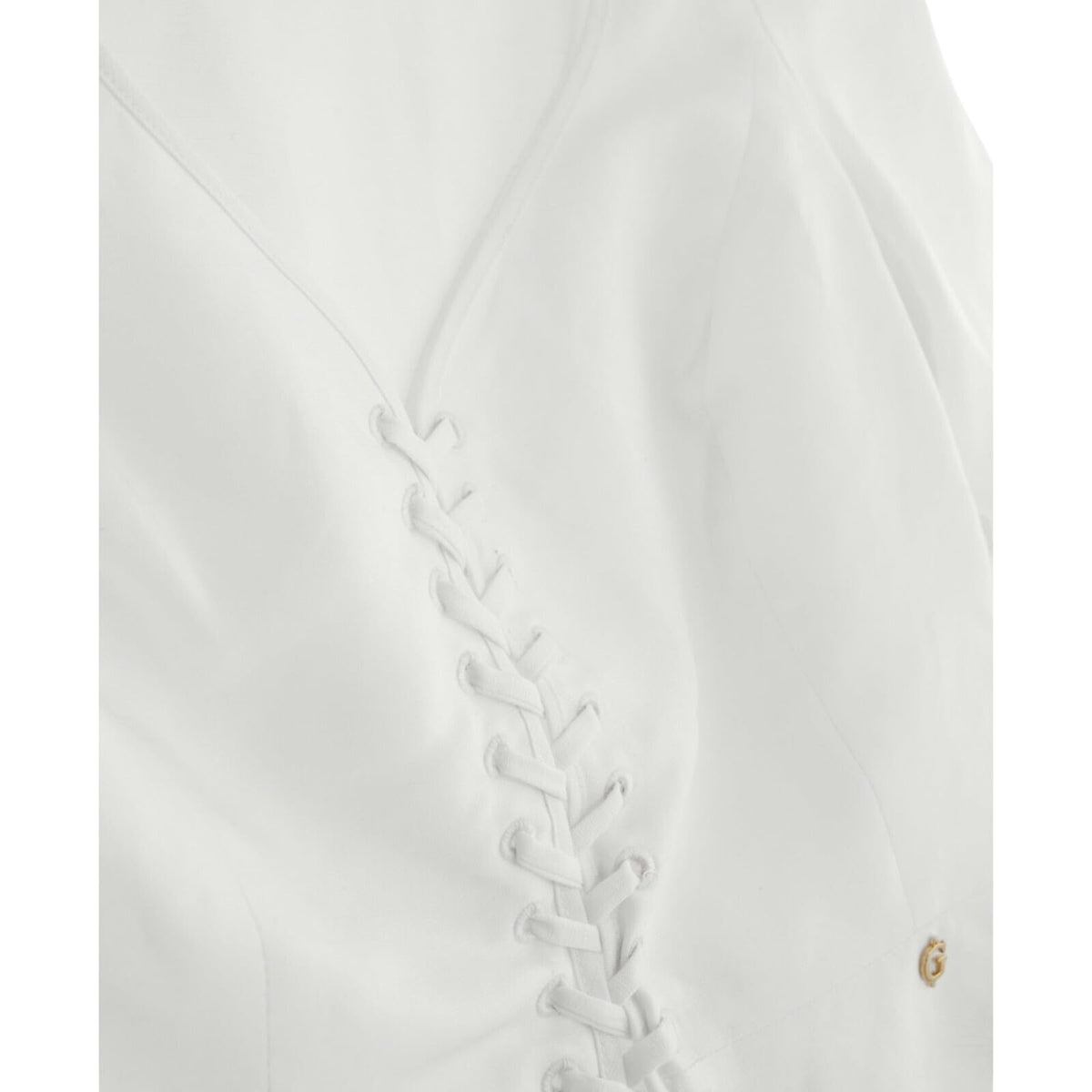 LS FEDERICA LACE UP TOP GUESS, BLANCO, L