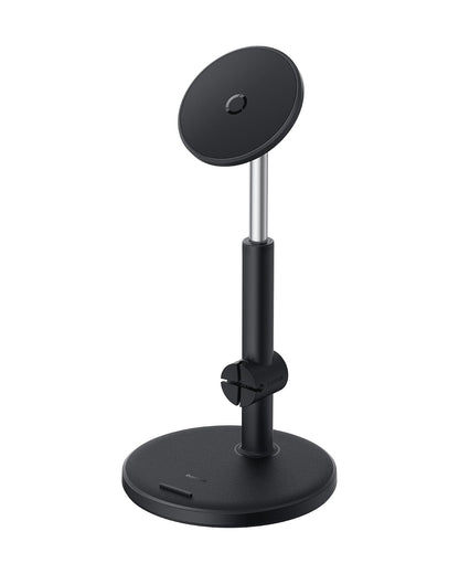 Baseus MagPro Soporte Magnético para Teléfono Ajustable de 16.5 a 19.7cm para Escritorio, Ángulo de Visión 360°, Negro