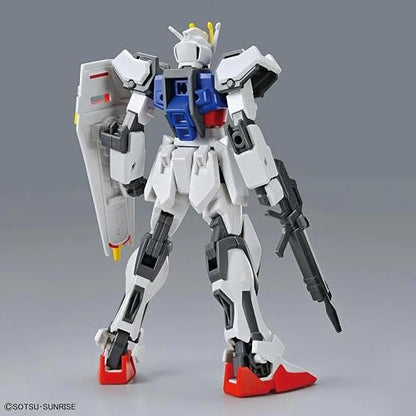 Bandai Hobby EG - Strike Gundam, Gundam SEED, Escala 1/144, 85 Piezas | Sin pegamento ni pintura, ideal para principiantes, articulación amplia, ensamble sencillo y rápido