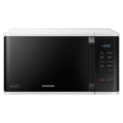 Horno de Microondas Samsung 0.8 Pies, recubrimiento interior en ceramica, modo ECO ahorra consumo de energia, descongelado rapido, blanco, modelo MS23K3513AW/AX