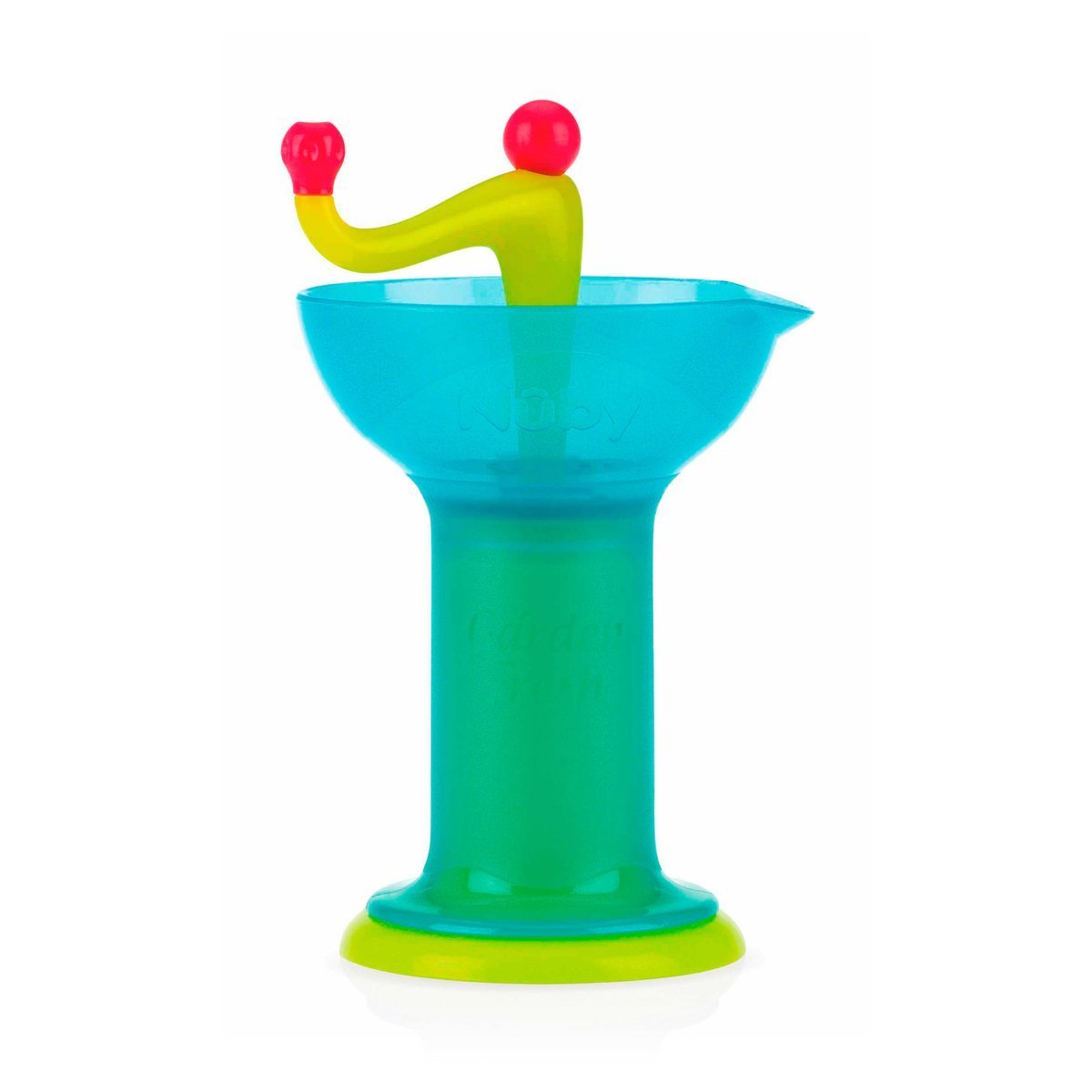 Nuby Elaborador de papillas con aspas, ideal para moler con facilidad frutas, verduras y carne, color, paquete de 1