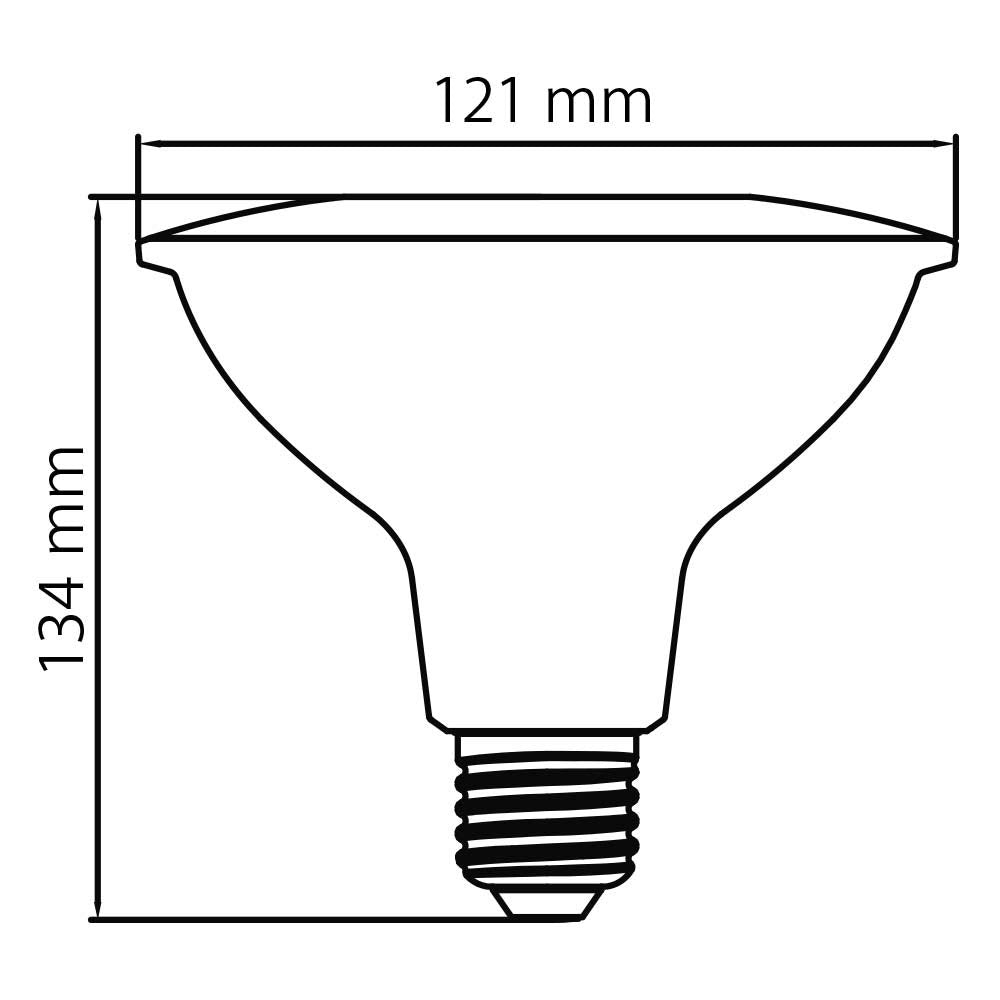 Tecnolite Foco LED/ PAR 38 E27, Luz Suave Calida 13PAR38LED30MV25