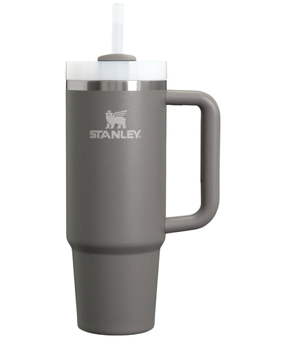 Stanley Quencher H2.0 - Vaso Térmico con Popote, Tapa Giratoria de 3 Vías, Acero Inoxidable, Libre de BPA - 30 onzas - Piedra