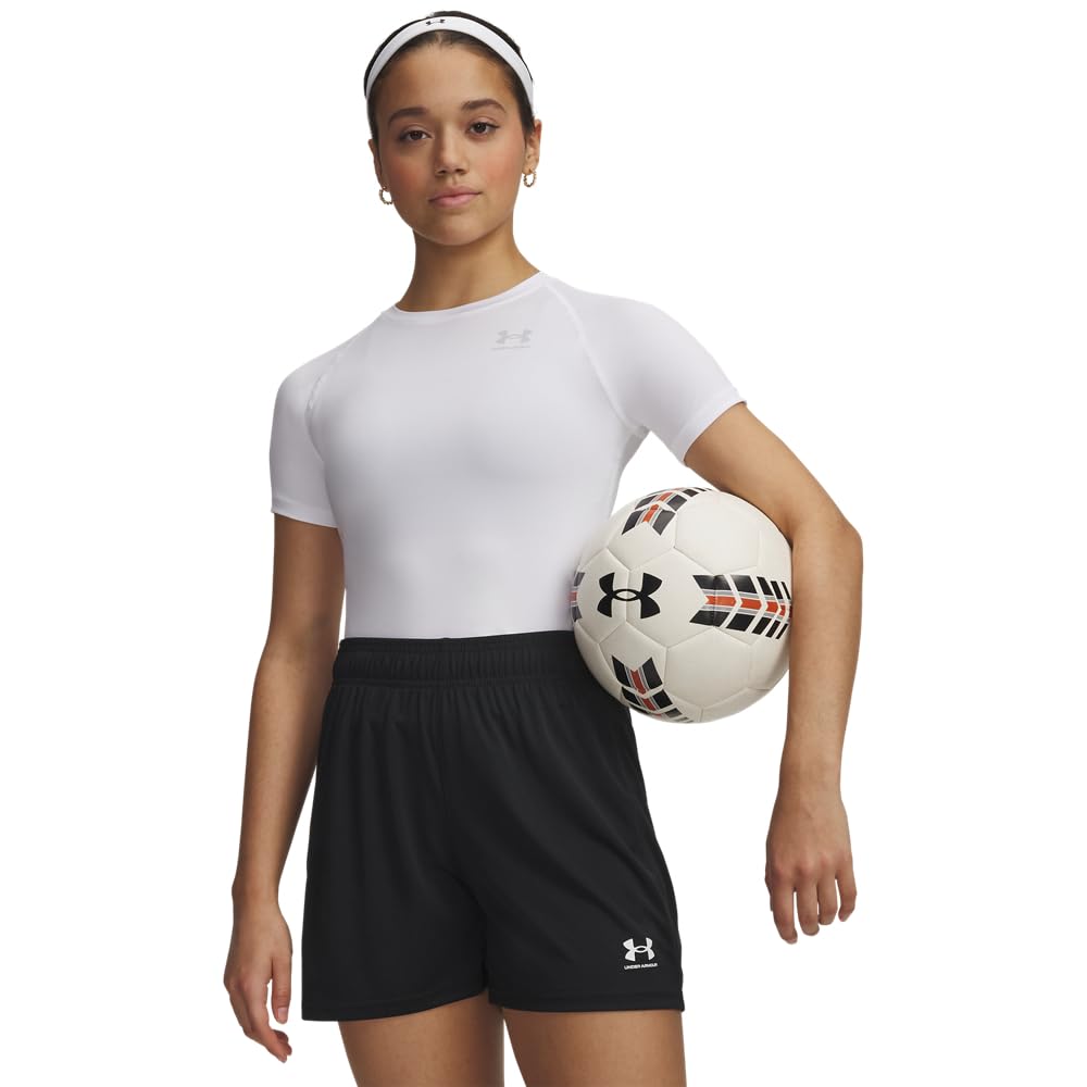 Under Armour Heatgear Playera de Compresión Manga Corta Mujer - Blanco - M