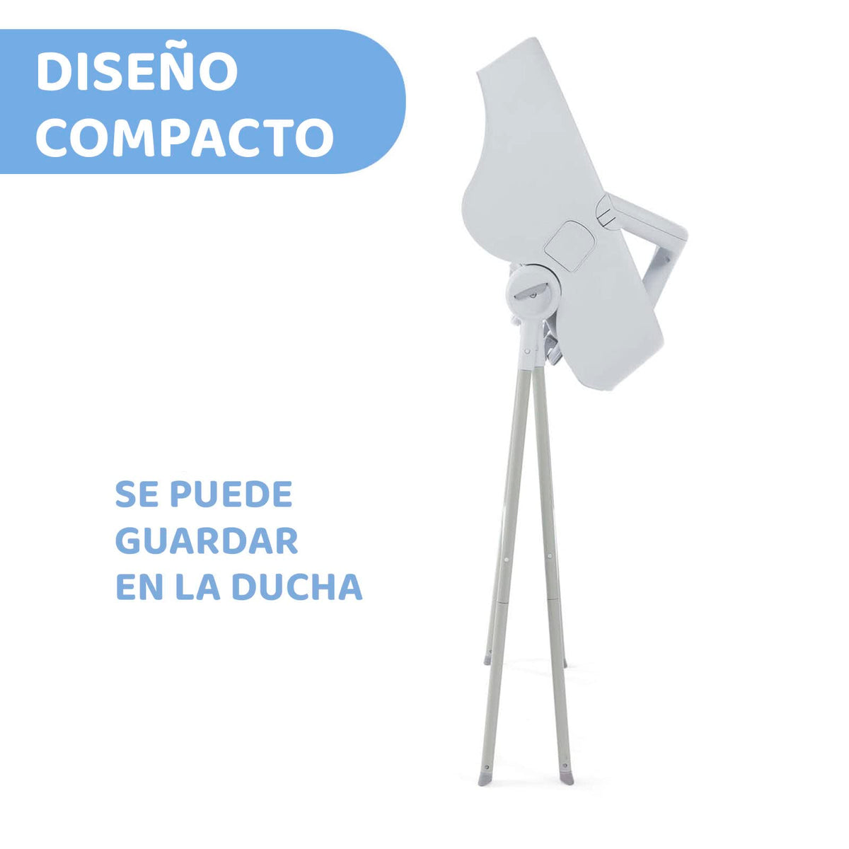 Chicco Bañera alta para Bebé Bubble Nest, Color Gris. Función 2 en 1 con doble modalidad. Compatible con tinas y regaderas, ideal para bebés de 0 a 12 meses de edad