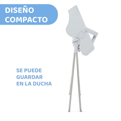 Chicco Bañera alta para Bebé Bubble Nest, Color Gris. Función 2 en 1 con doble modalidad. Compatible con tinas y regaderas, ideal para bebés de 0 a 12 meses de edad