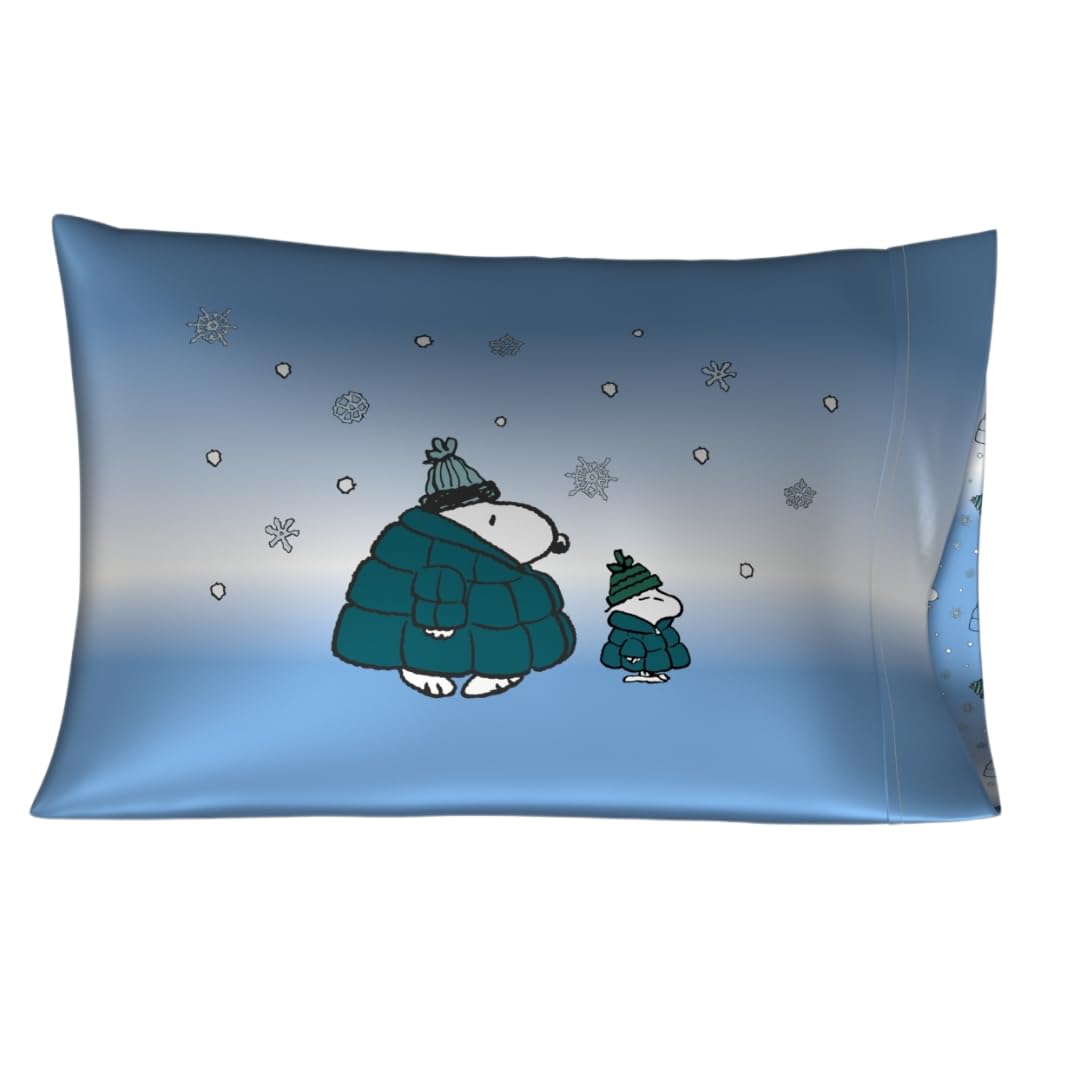Franco Funda de Almohada Satinada Hello Kitty Halloween, Estándar - Estándar - Peanuts Snoopy - chamarra acolchado