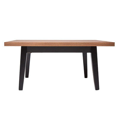 Sochic Mesa de Centro Rectangular Negro y Nogal con Tablero de Madera Procesada y Patas de Madera de Pino Maciza.