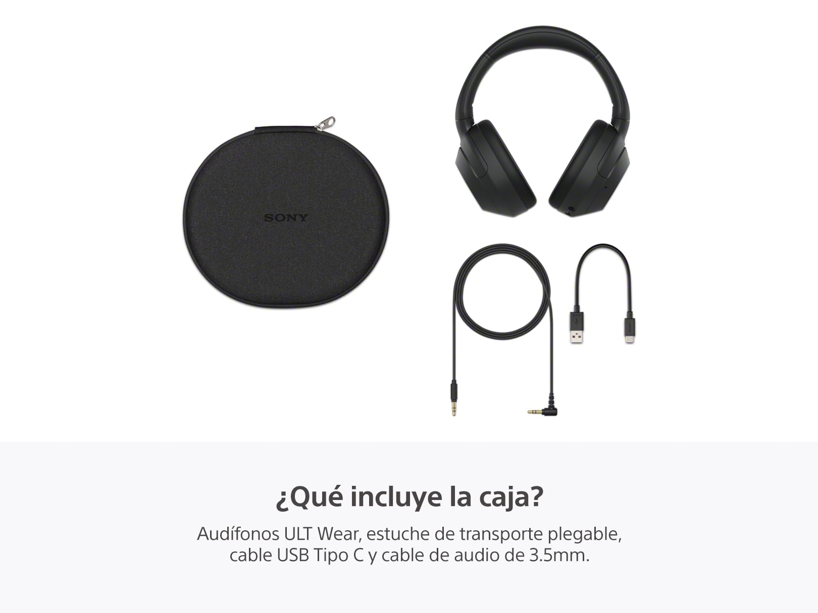 Sony Audífonos Inalámbricos ULT Wear con Bajos Potentes y Cancelación de Ruido - Negro