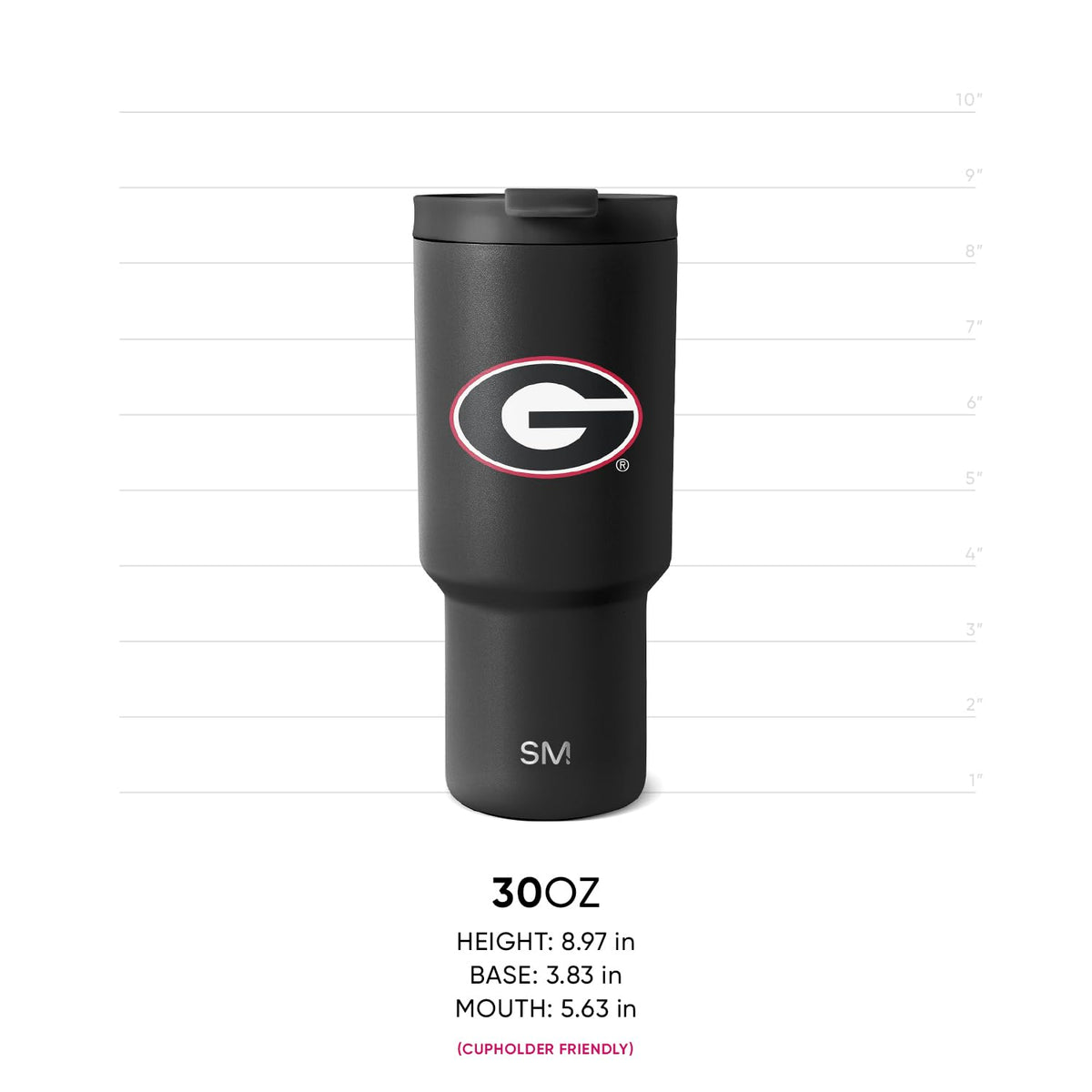 Simple Modern - Vaso con licencia oficial de Alabama Crimson Tide de 30 onzas con tapa abatible y popotes | Copa aislada de acero inoxidable | Regalos para hombres y mujeres | Colección Trek |