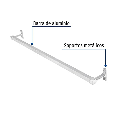 Foset Basic A-905, Toallero de barra, acabado triple capa de cromo