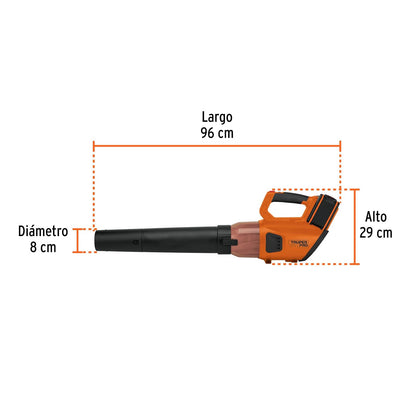 Truper Pro SOPLI-40A, Sopladora inalámbrica 40V, 2 baterías 2Ah, 1 Cargador Dual