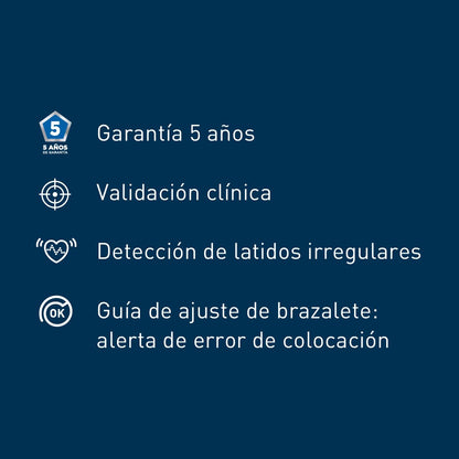 OMRON X2 Básico Baumanómetro de Brazo, Detecta Latidos Irregulares | Brazalete 22-42 cm con guía de ajuste. Detecta latidos irregulares. Memoria de última medición. Garantía 5 años.