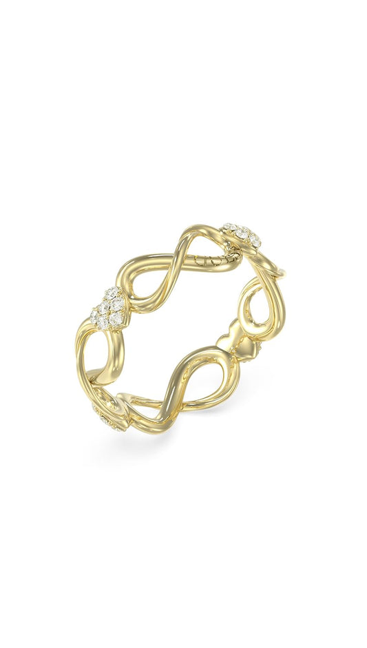 GUESS Anillo para Mujer LOVE BITES color Dorado