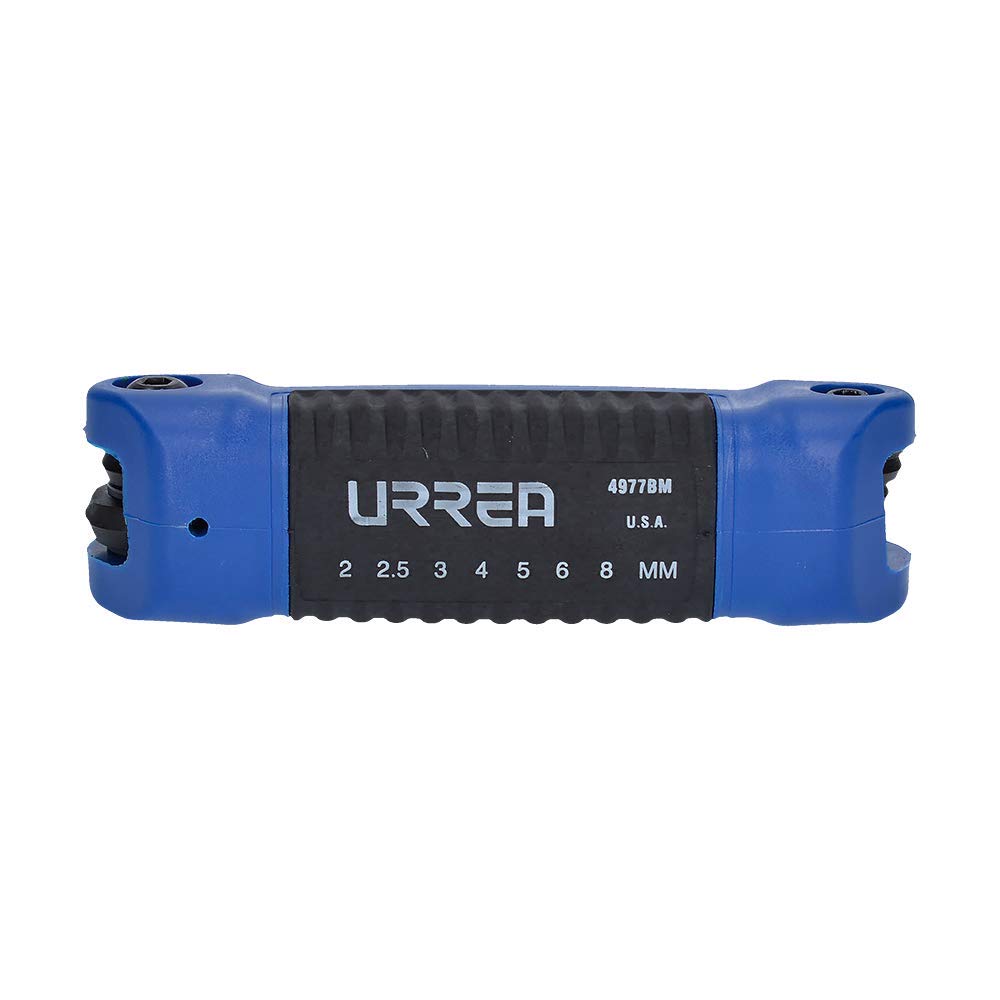 Urrea Herramientas Juego de 7 llaves hexagonales tipo navaja 2-8 mm
