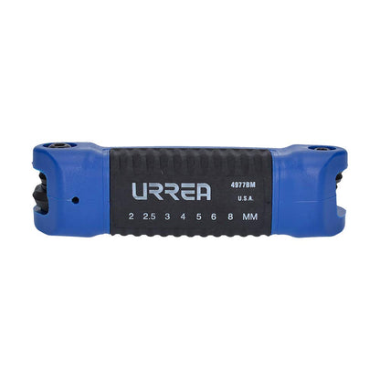 Urrea Herramientas Juego de 7 llaves hexagonales tipo navaja 2-8 mm