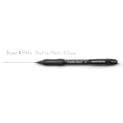 Paper Mate Profile Mech® Juego de lápices mecánicos de 0,7 mm #2, ideal para el hogar, la escuela, la oficina (12 unidades)