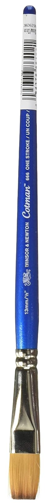 Winsor & Newton Cotman Serie 111 Pincel Redondo # 0000, Series 666 un Trazo, Azul, 1.27 cm (1/2''), 1