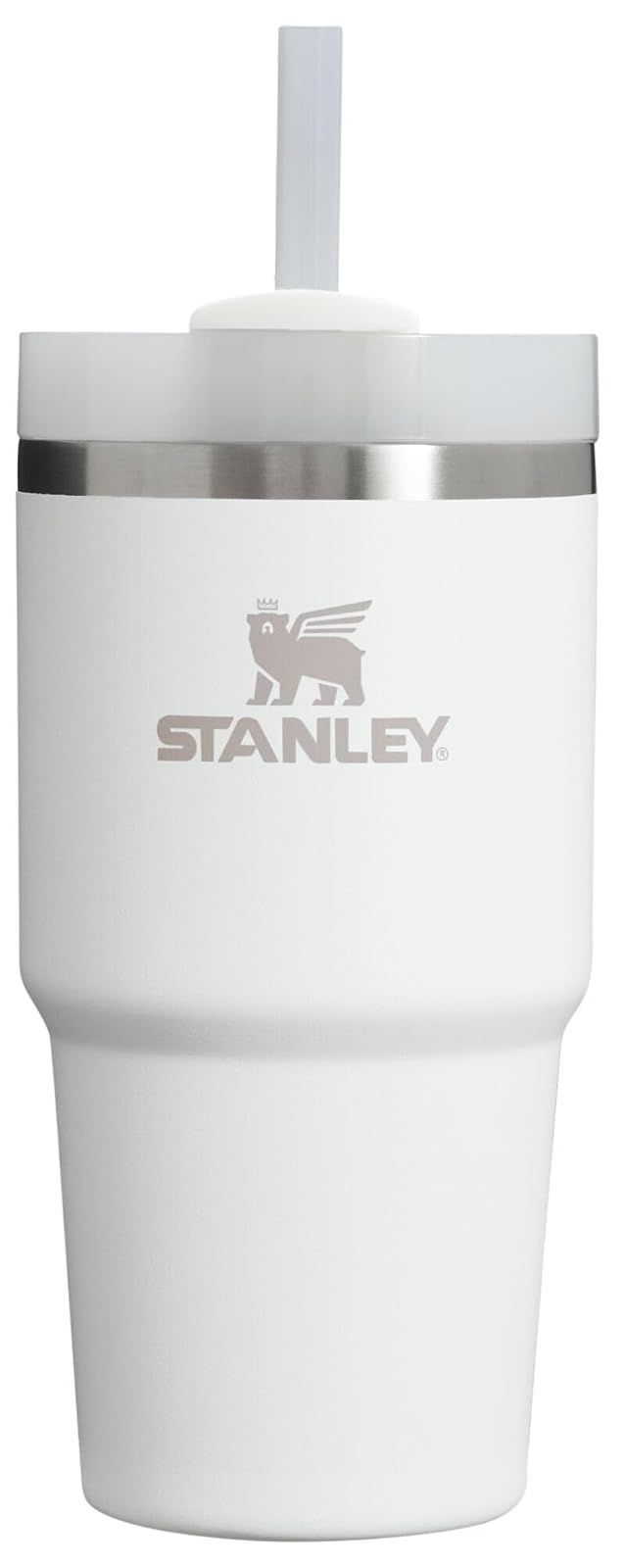 Stanley Quencher H2.0 Vaso Térmico con Popote, Acero Inoxidable, 14 a 64 oz - Frost - 20 onzas