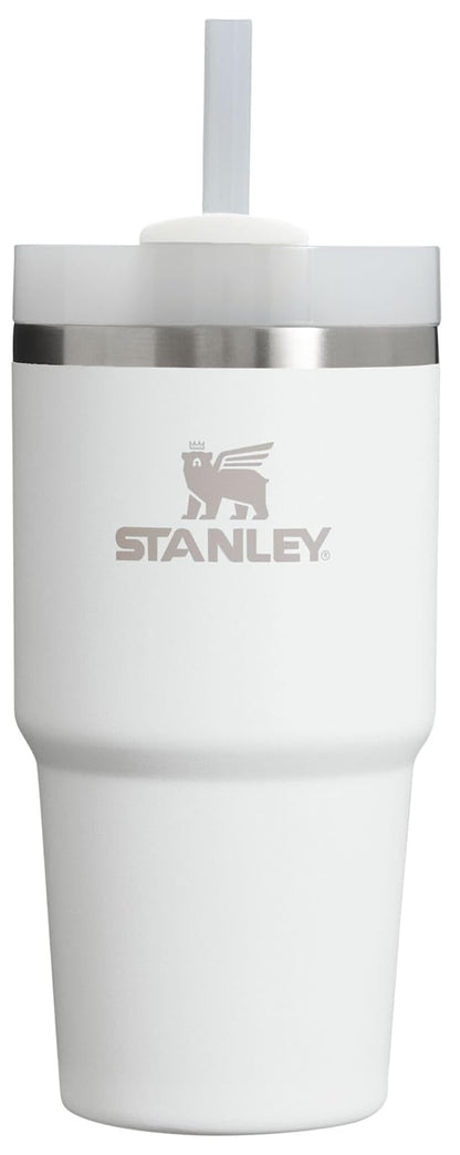 Stanley Quencher H2.0 Vaso Térmico con Popote, Acero Inoxidable, 14 a 64 oz - Frost - 20 onzas