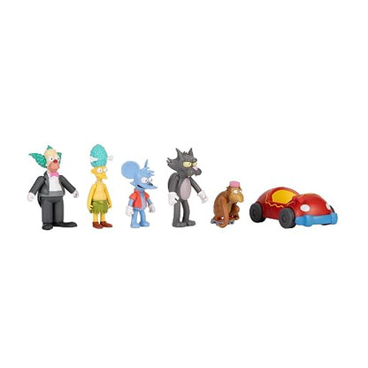 Jakks Pacific - The Simpsons Multipack de Figuras 2.5″ Krusty The Clown Show – Set Coleccionable con Personajes Icónicos para Fans y Niños 4+ Años