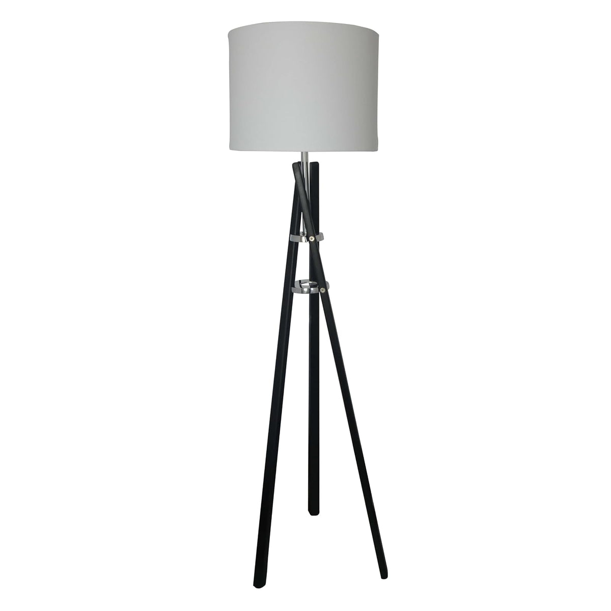 Luzerna CM-0255-01 Lámpara De Piso Xyla, Color Poplar Negro, 2 Unidades