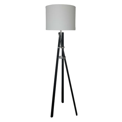 Luzerna CM-0255-01 Lámpara De Piso Xyla, Color Poplar Negro, 2 Unidades