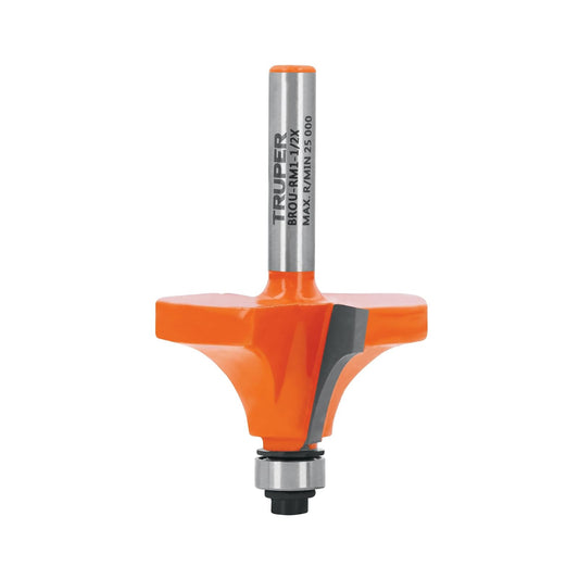 Truper BROU-RM1-1/2X, Broca para router, redondeado con moldura con balero, 1-1/2"
