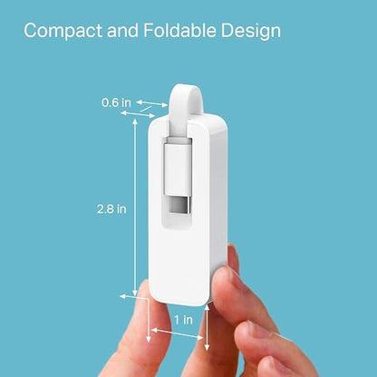 TP-Link UE300C, Adaptador de Red USB Type-C a Ethernet RJ45 LAN Gigabit,1000Mbps, Compatible con Windows 11/10/8.1/8, macOS, iPadOS, Chrome OS y Linux OS