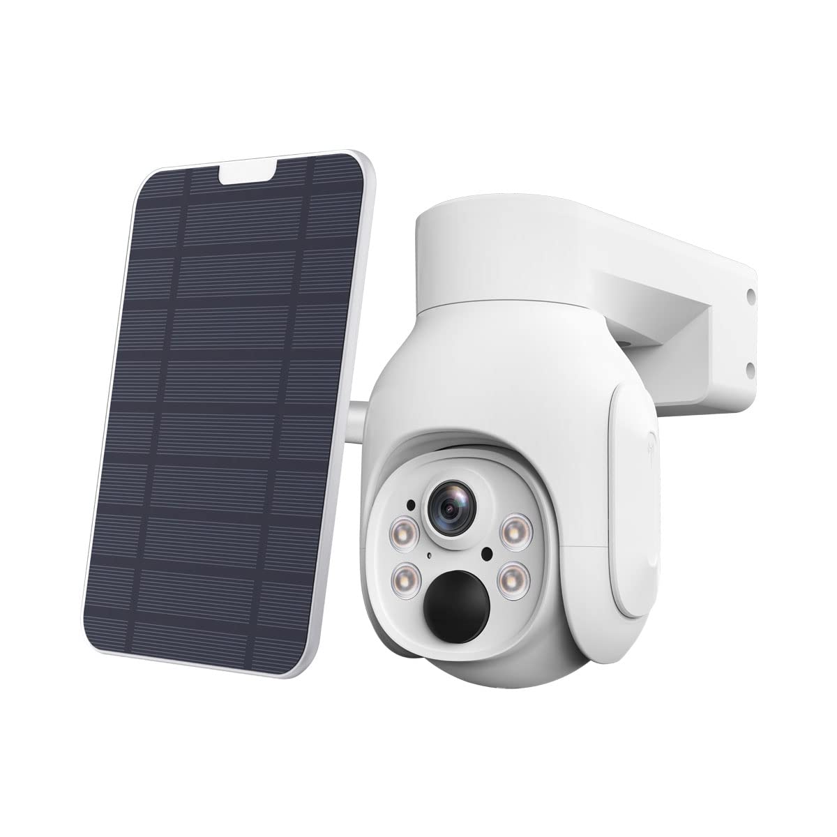 ZDQC 3MP Cámara de Seguridad 4G Exterior Ip66 360° Camaras Vigilancia Visión Nocturna a Color, HD Visión Nocturna, Audio Bidireccional, Detección de Movimiento,Rastreo MóVil AI