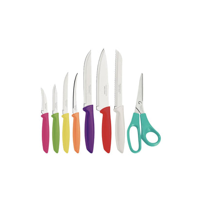 TRAMONTINA - Juego de Cuchillos de Cocina Plenus, para Servir, 8 Piezas, Color Multicolor