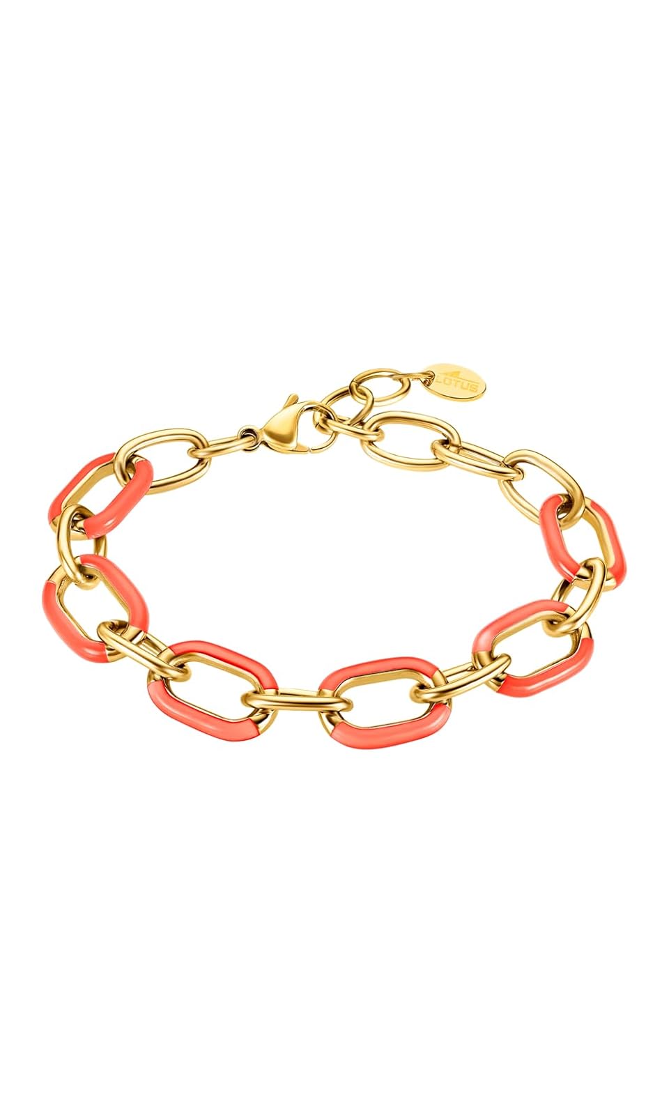 LOTUS STYLE Pulsera tropical vibes para dama en tono coral