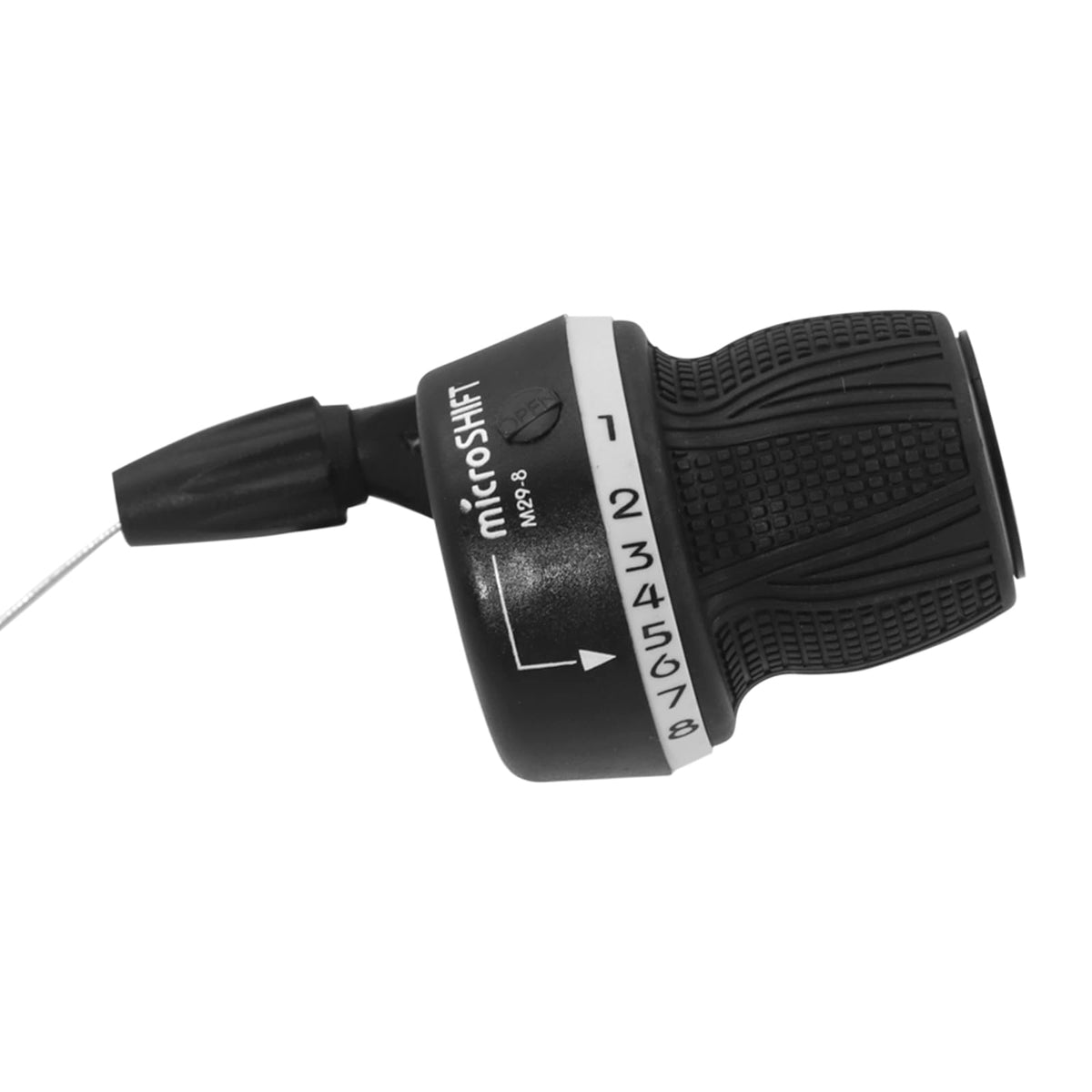 MICROSHIFT Puños de Mando MTB ‍ MS25-8 | 3x8 Velocidades | Sistema Index | Caja Incluida